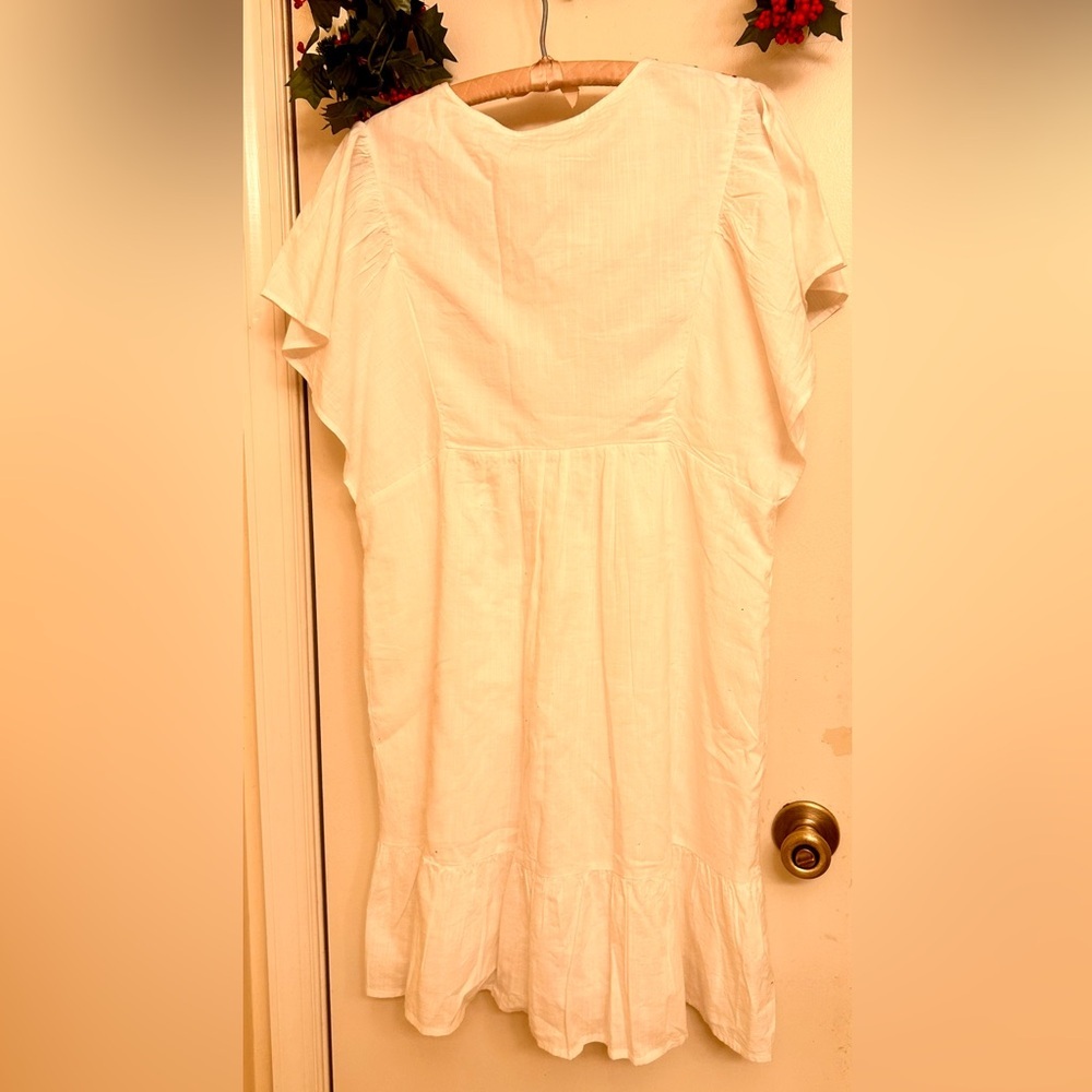 NWT- Knox Rose -Boho Women’s Dress-Size:Medium-White. - Picture 5 of 7